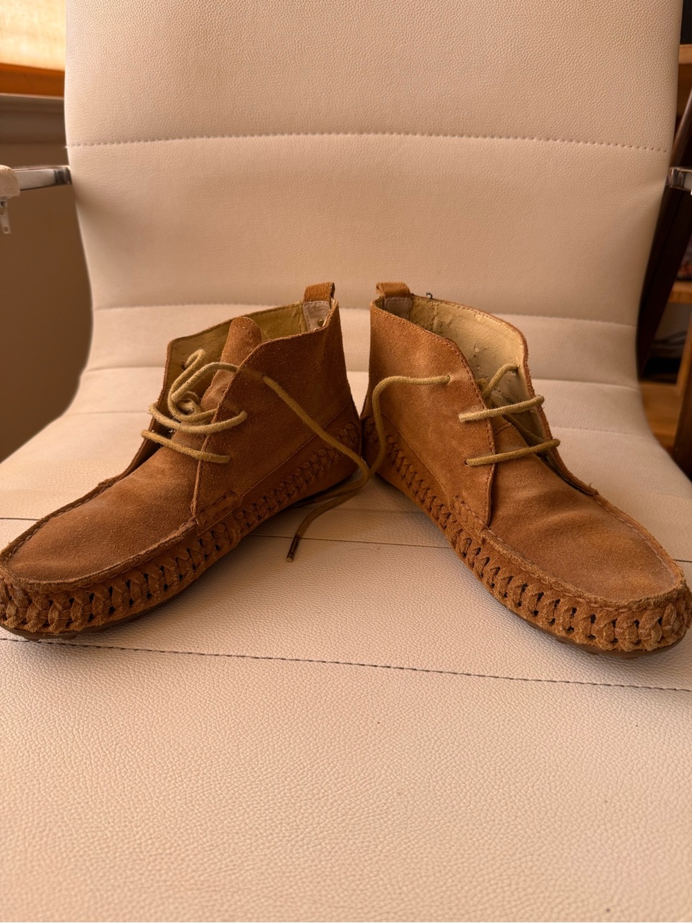 Michael Kors "Westley" Suede Moccasin Chukka Booties Size 6
